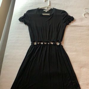Black T-shirt dress
